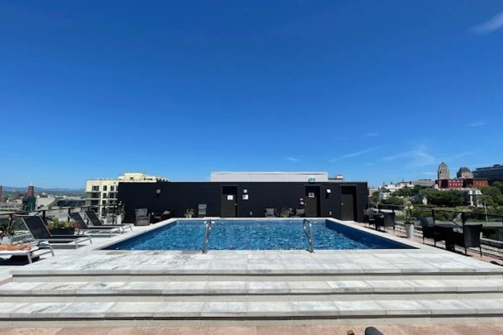 Condo Chic, Centre-Ville Piscine, Terrasse, Gym 魁北克 外观 照片